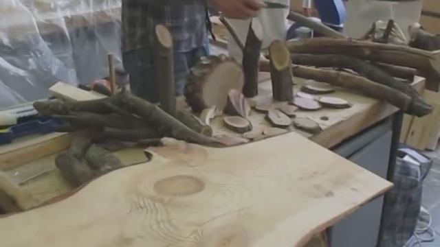 Ветки фруктовых деревьев, спилы дерева - возможности для столярного творчества и рукоделия смотреть онлайн