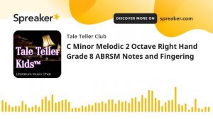 C Minor Melodic 2 Octave Right Hand Grade 8 ABRSM Notes and Fingering