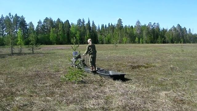 Движение мотобуксировщика летом-17 (май 2010) смотреть онлайн