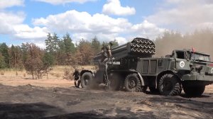 Опубликованы кадры боевой работы российских "Ураганов" на Украине / События на ТВЦ