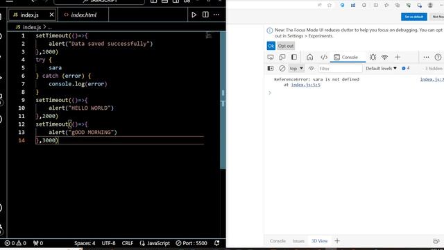 ERROR HANDLING IN JAVASCRIPT | Road To Mastery In JavaScript | Part 31