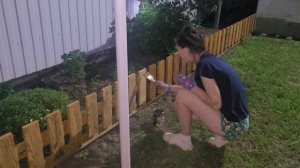 ДЕРЕВЕНСКИЕ БУДНИ ЗАЛИВАЕМ ПЛОЩАДКУ КРАСИМ ЗАБОР