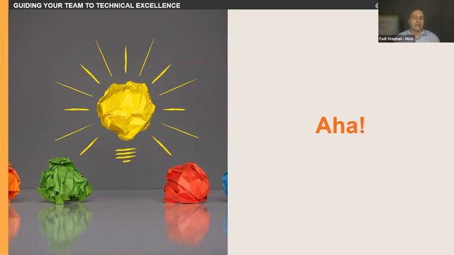 2021-10-13:  Guiding Your Teams to Technical Excellence (Fadi Stephan)
