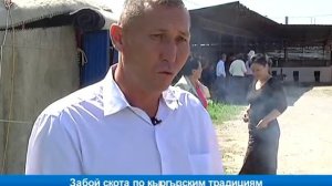 Забой скота по кыргызским традициям