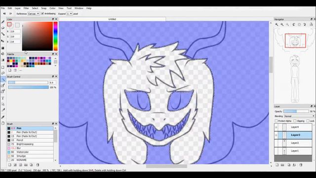 Asriel Dreemurr (Undertale) (Speedpaint) смотреть онлайн