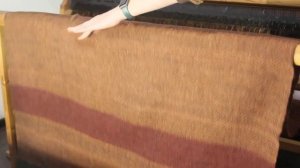 Снятие полотна со станка