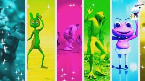 Все персонажи в Мире разноцветный танцевальный танец Челлендж