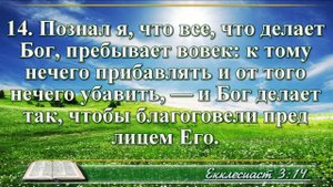 ВидеоБиблия Книга Екклесиаста с музыкой глава 3 читаем и слушаем