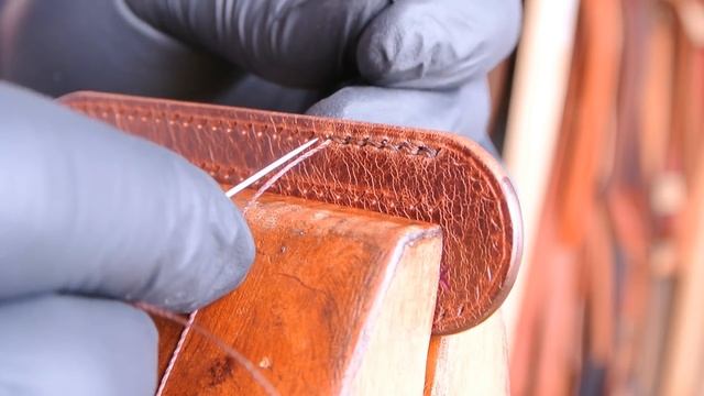 Седельный шов "елочкой". Французский седельный шов