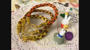 Плетеный браслет Кумихимо.