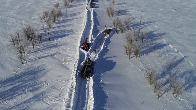 Расчистка снега на дорогах Палласовского района Волгоградской области. смотреть онлайн