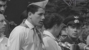 Торжественная линейка пионеров на Красной площади (1963 г.)