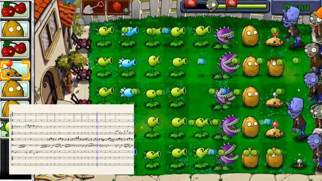 Plants Vs. Zombies. Растения против Зомби. Ноты. #PlantsvsZombies #Зомбипротиврастений #Ноты