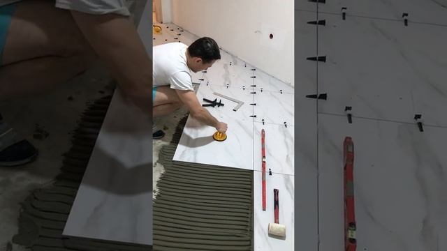 Укладка плитки керамогранита на