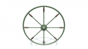 3D модель. Рулевое колесо. 3D model. Steering wheel G.