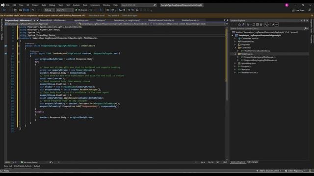 How to log HTTP Request & Response in Azure App Insights using DOTNET CORE | Learn Smart Coding смотреть онлайн