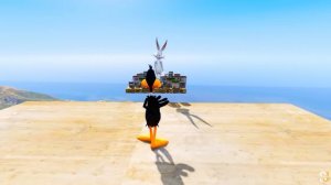 GTA5 Bugs bunny Vs Daffy Duck Jumps fails & Funny Ragdolls ep.16 ( Euphoria physics funny moments )