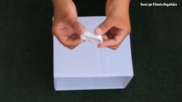 CAIXA ORGANIZADORA - COMO ESTAMPAR CAIXA DE PAPELÃO ♥ DIY ♥ смотреть онлайн