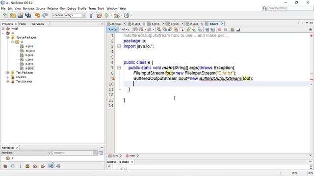 File handling in java [java.io] BufferedOutputStream Full tutorial video with best example in java