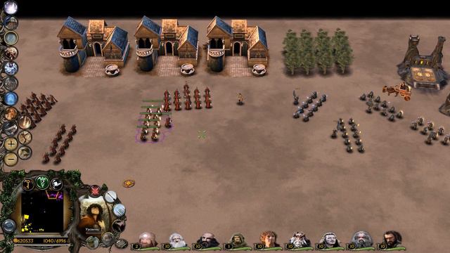 Властелин колец BFME 2 Ennorath Mod - Сравнение юнитов: Гномы Синих гор VS Гондор смотреть онлайн