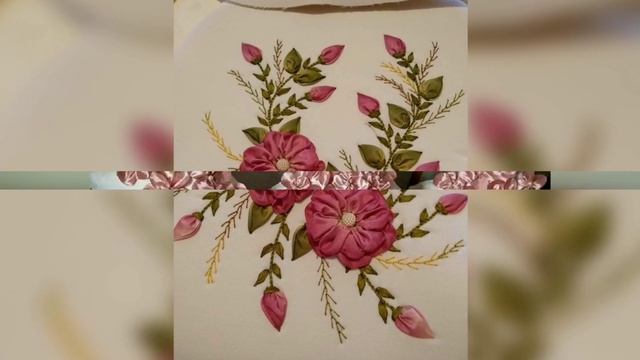 Hand Embroidery|| Latest Ribbon Embroidery Designs on Cushion Covers|| Ribbon Embroidery2024