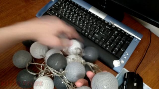 Новогодняя LED гирлянда из Ротанга шар с Aliexpress смотреть онлайн