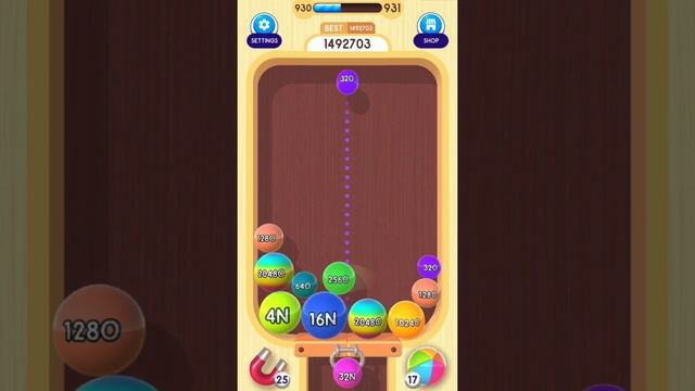 Reached 32N Ball in 2048 Balls 3D Gameplay