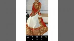 online White Bandhani Lehenga Choli Design || gujrati bridal bandhani lehenga choli collection ||