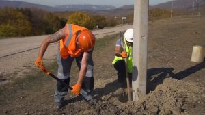 Крым, освещение с. Счастливое