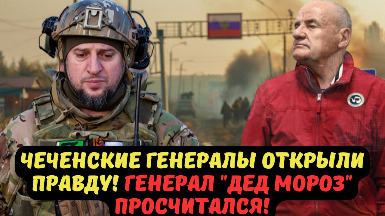 ЧЕЧЕНСКИЕ ГЕНЕРАЛЫ ОТКРЫЛИ ПРАВДУ! ГЕНЕРАЛ "ДЕД МОРОЗ" ПРОСЧИТАЛСЯ!
