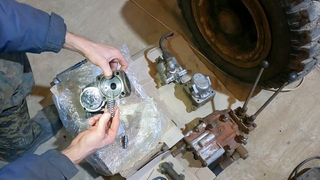 Насос ГУР КРАЗ на гидравлику Т-25с. смотреть онлайн