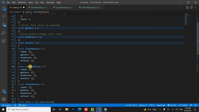Modules in Vuex #vuex #vue_js