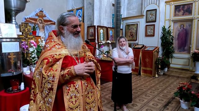 Colloquio dell' Archimandrita Ambrogio con i parrocchiani dopo la Divina Liturgia. 24.05.2022 смотреть онлайн