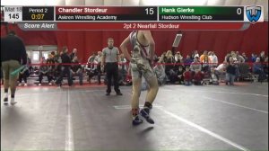 145 Hank Gierke Hudson Wrestling Club vs Chandler Stordeur Askren Wrestling Academy 6476099104