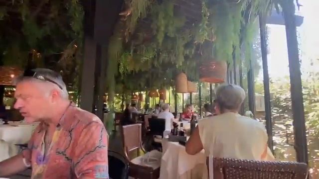 А в ресторане...с потолка свисает зелень. Здорово! смотреть онлайн