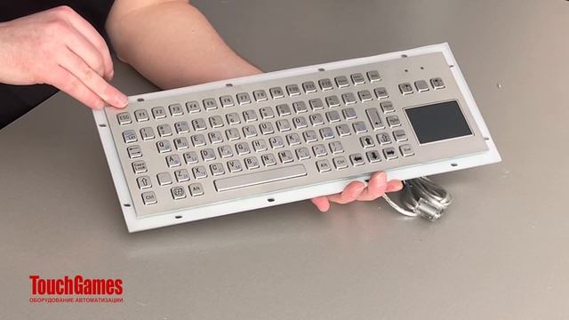 Металлическая клавиатура с тачпадом для пыльных помещений смотреть онлайн
