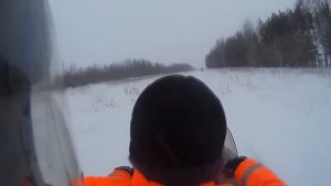 Покатушки №5 на снегоходе рысь 500. Часть 1.