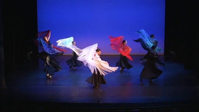 Ludovico Einaudi Night - coreografia danza española estilizada con manton смотреть онлайн