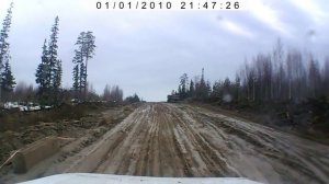 19я ветка.Дорога Онега -Северодвинск идет реконструкция  17.04.2013г