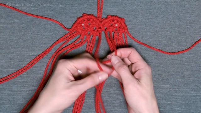 Macrame Heart Keychain Tutorial | Valentine's day gift | Macrame keychain heart shape смотреть онлайн
