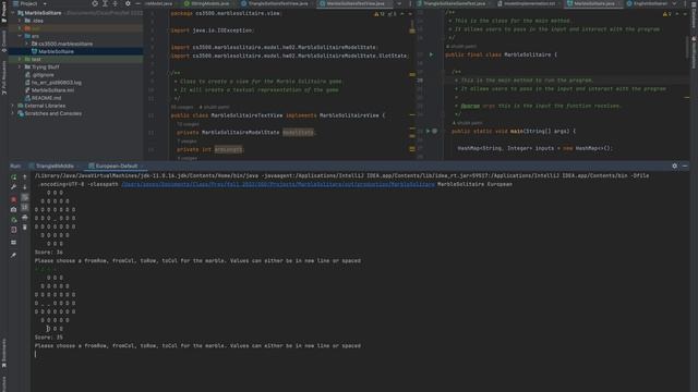 Marble Solitaire | Java, Java Swing, Builder Pattern OOD смотреть онлайн