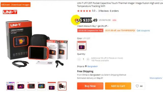 Pocket Capacitive Touch Thermal Imager Image Fusion High and Low Temperature Tracking WIFI New смотреть онлайн