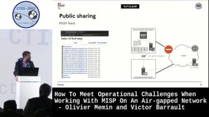 Meet Operational Challenges With MISP On An Air-gapped Network by Olivier Memin & Victor Barrault