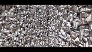 Лестница из габионов с выходом на террасу. Часть 2. Продолжаем собирать.