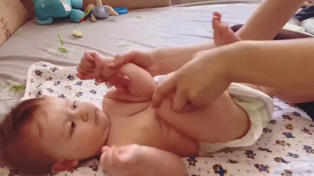 Массаж для грудничков + Елементы ЛФК 6-9 месяцев.