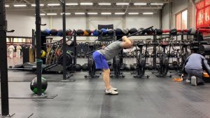 Наклон с гимнастической палкой