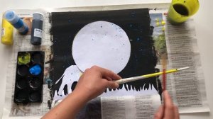 Мастер-класс по технике рисования "Набрызг"