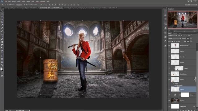 Fire Action Photoshop Manipulation And Effect | photoshop tutorial