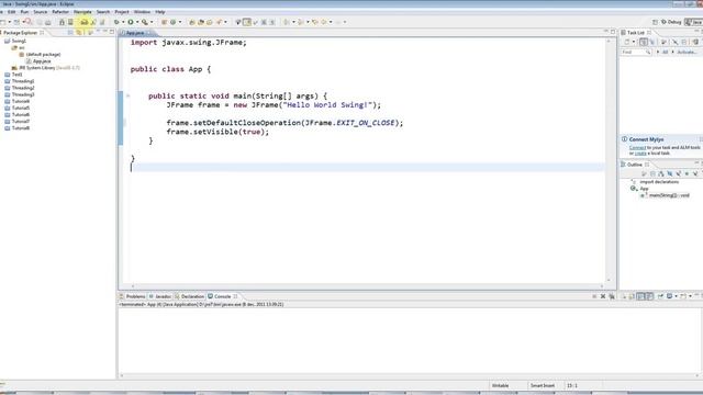 Advanced Java Swing GUI Programming Part 1: A Basic Swing Application смотреть онлайн