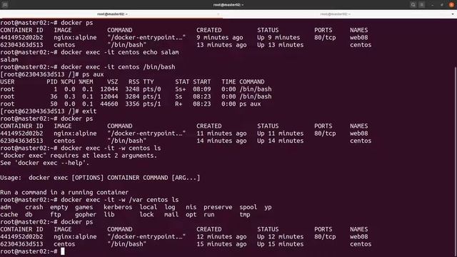 Docker attach va docker exec смотреть онлайн